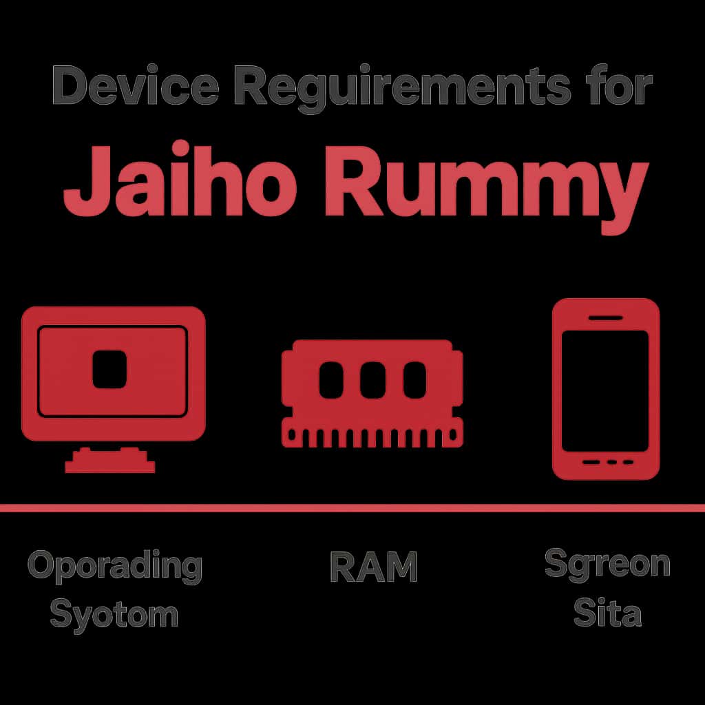 Illustration of device compatibility for Jaiho Rummy.