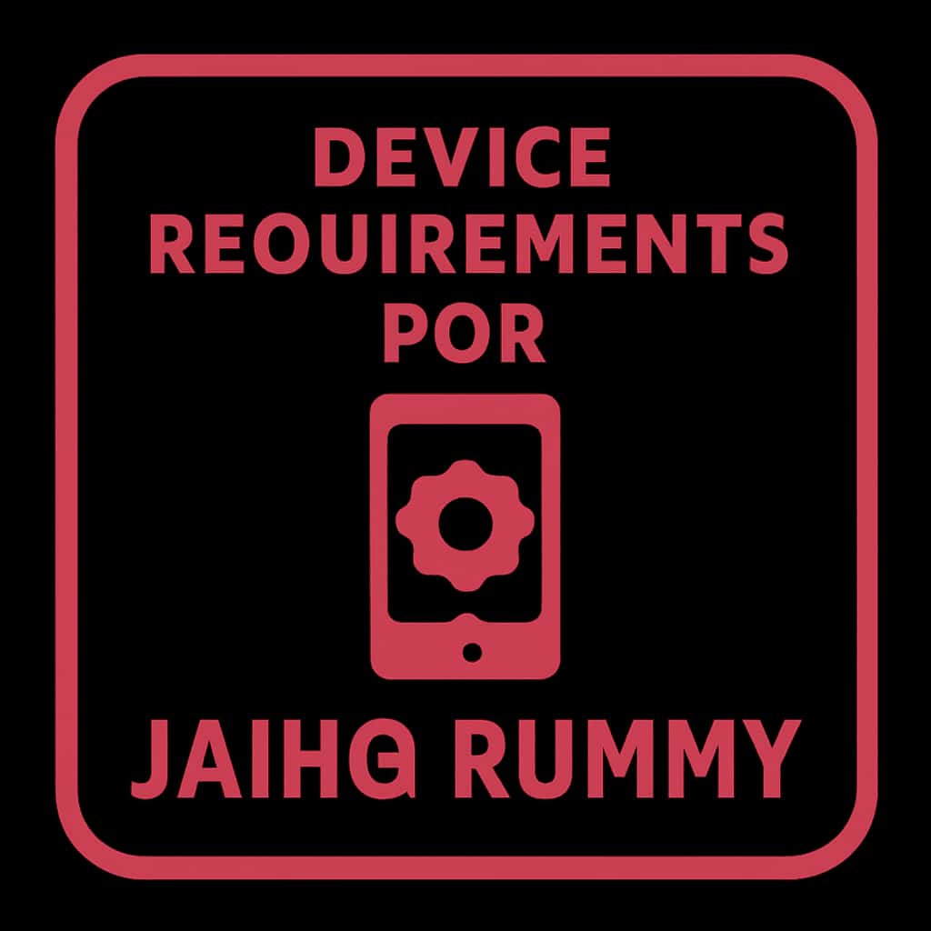 Badge for Device Requirements for Jaiho Rummy.
