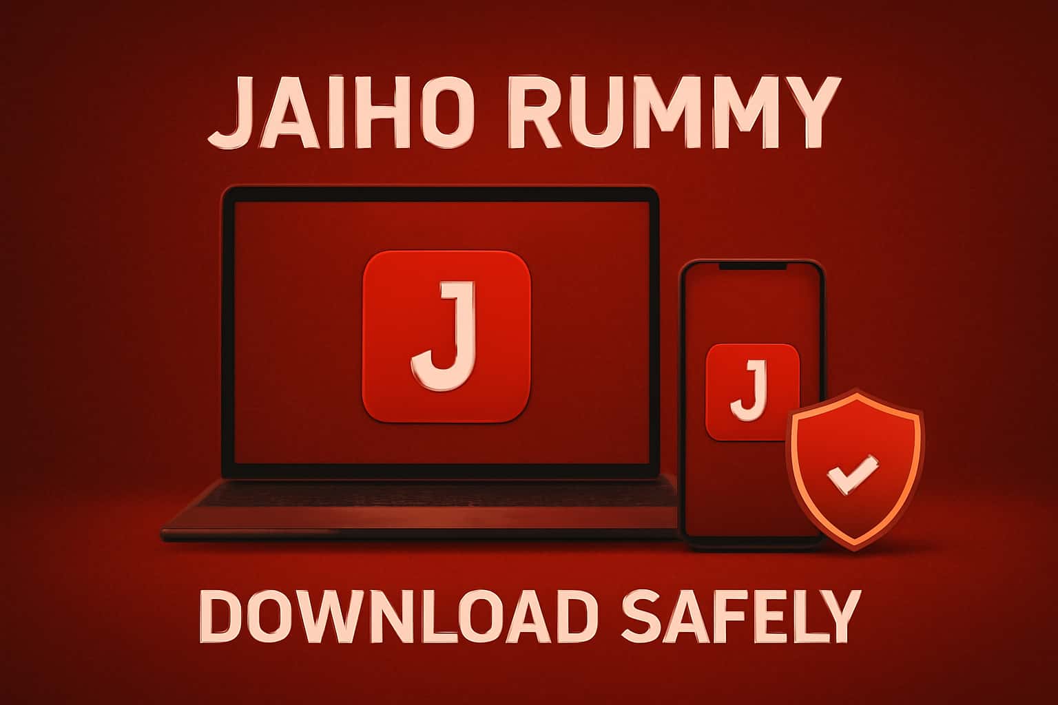 Informational scene depicting Download Jaiho Rummy Safely