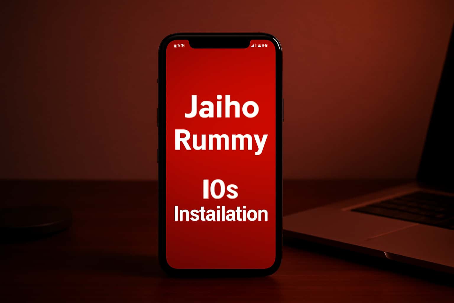 Informational scene about Jaiho Rummy iOS installation.