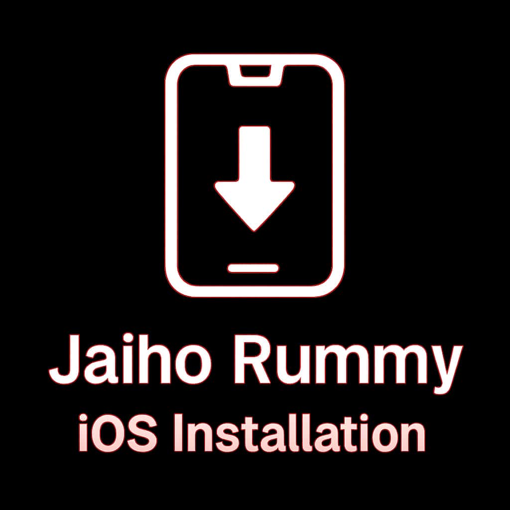 Minimal icon representing Jaiho Rummy iOS installation.