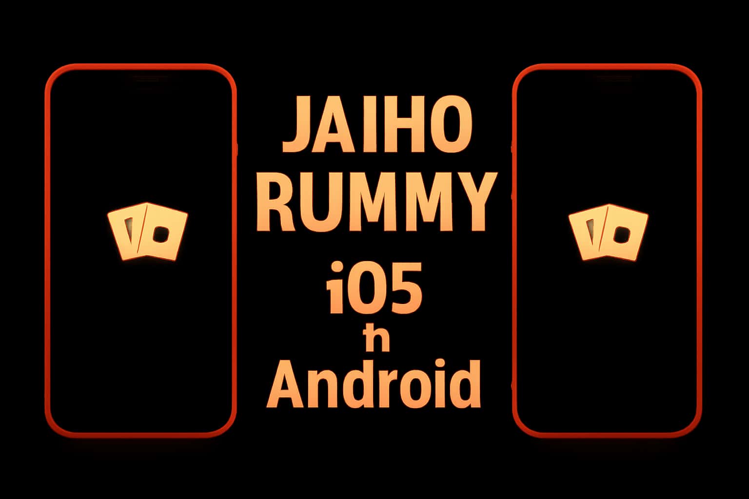 Informational image depicting Jaiho Rummy's compatibility on iOS vs Android.