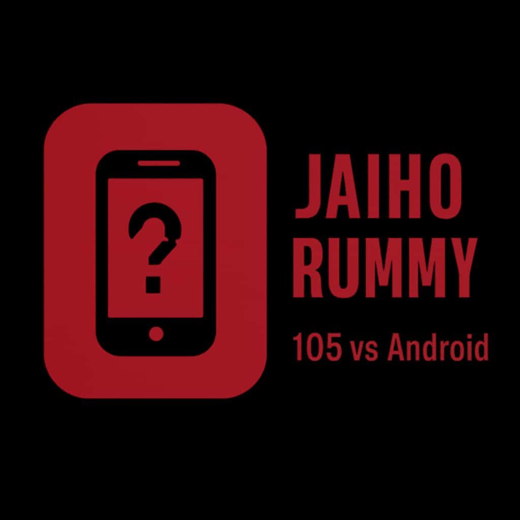 Minimalist badge for Jaiho Rummy: iOS vs Android guide.