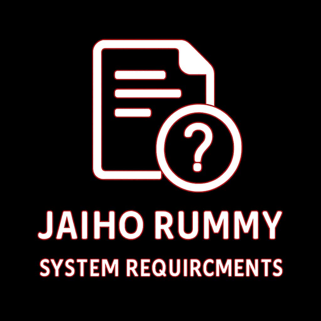 Icon representing Jaiho Rummy system requirements.