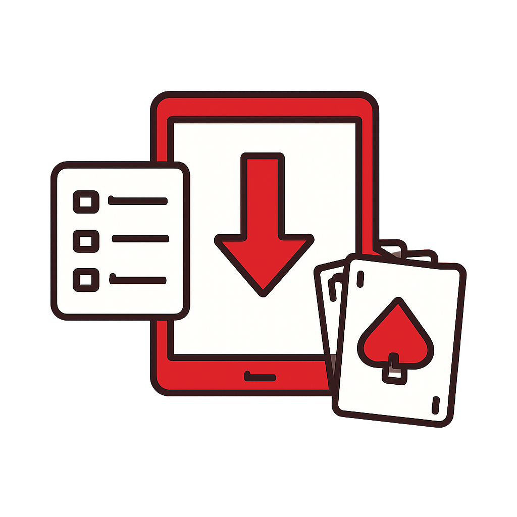 Illustration showing step-by-step installation instructions for Jaiho Rummy.