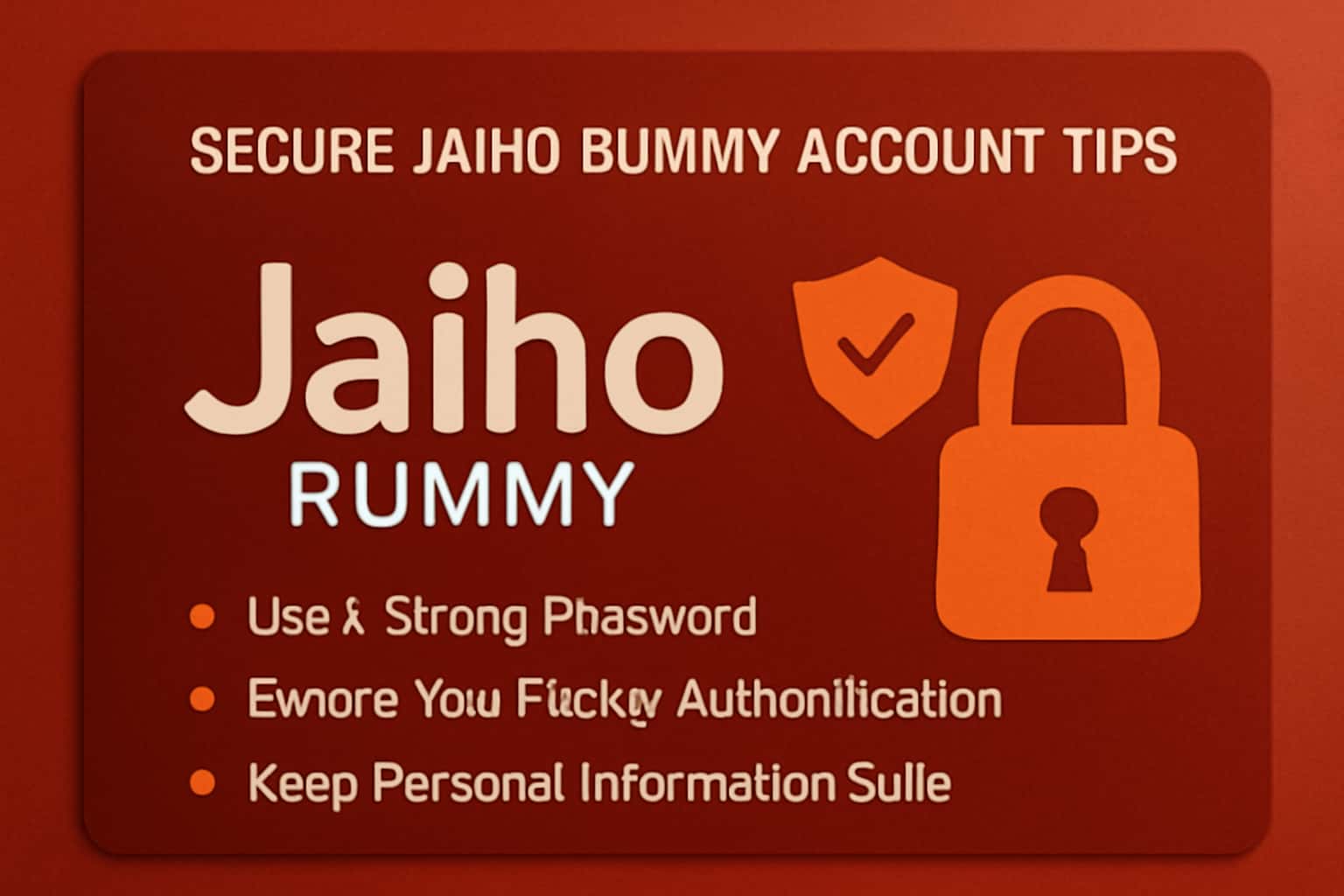 An informative graphic showing secure practices for Jaiho Rummy account protection.