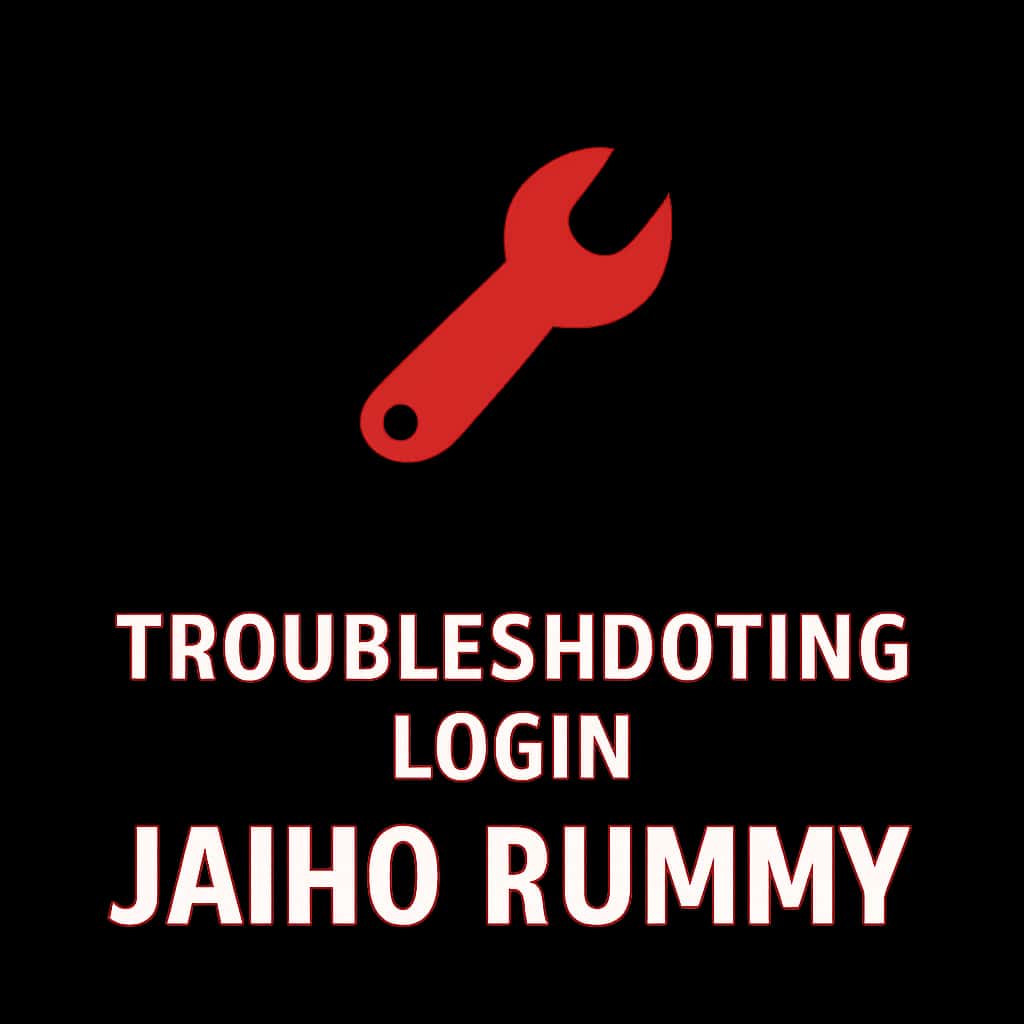 Icon representing troubleshooting steps for Jaiho Rummy login.