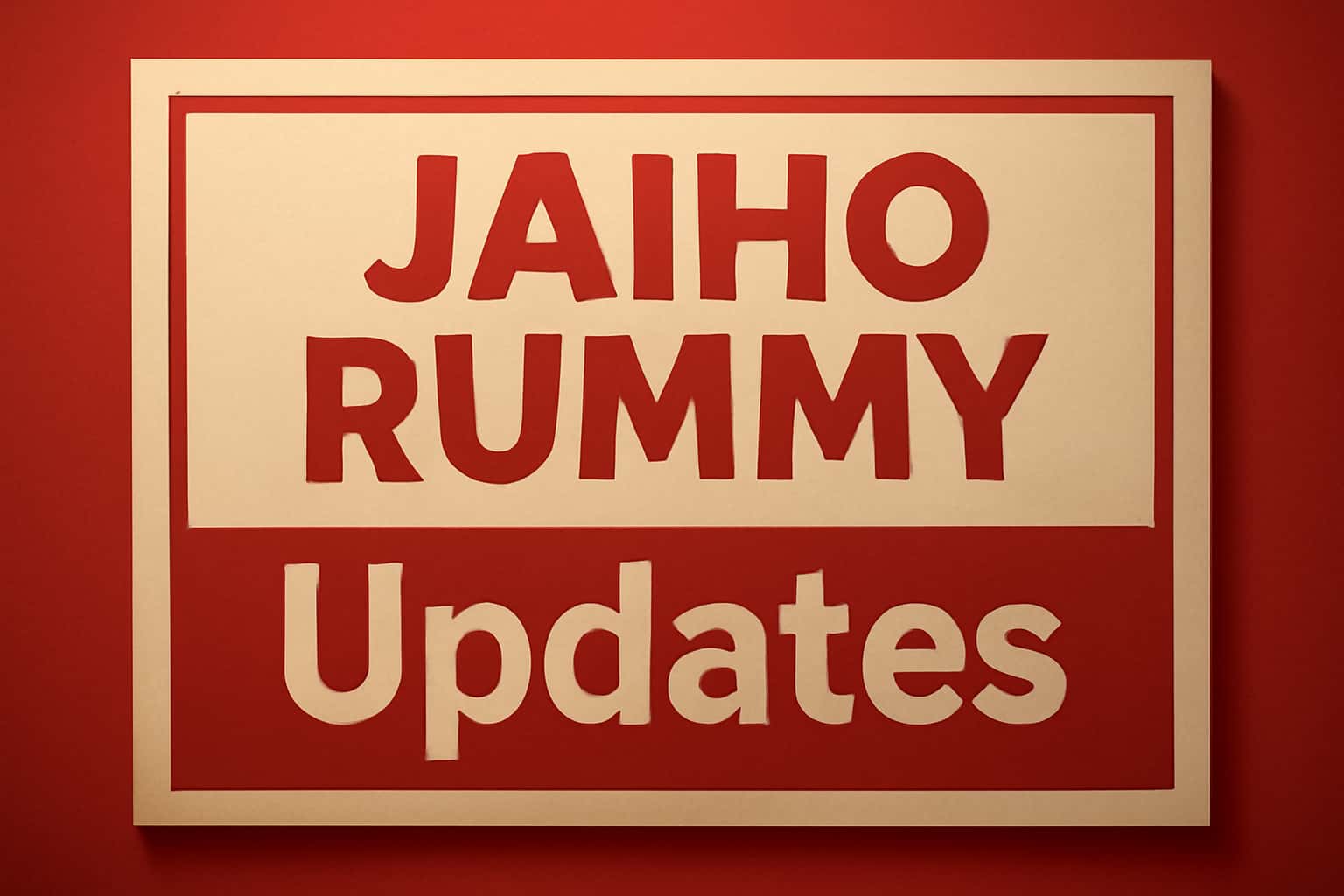 Informational scene on Jaiho Rummy updates.
