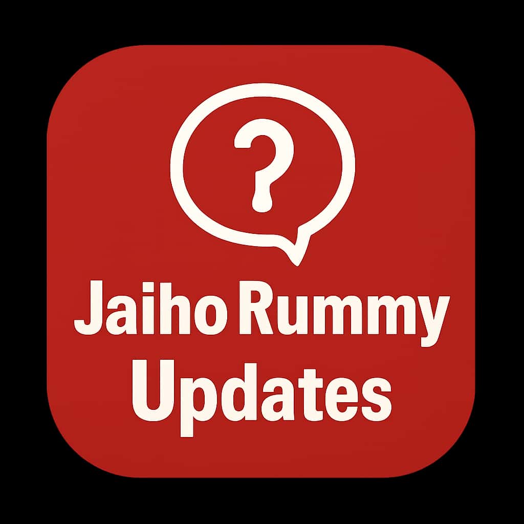 Badge representing Jaiho Rummy Updates.